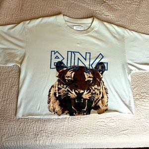 Cropped Anine Bing Tiger Tee